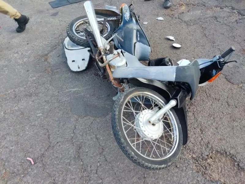 Motociclista é transferida para Toledo após acidente em Marechal e motorista preso