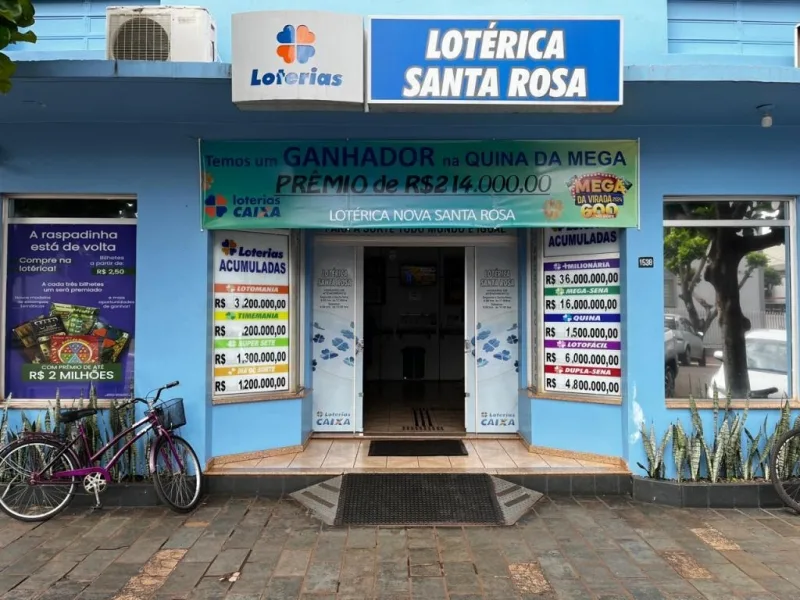 Apostador de Nova Santa Rosa leva prêmio de R$ 214 mil na Mega Sena