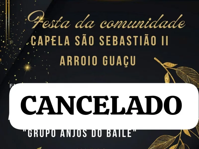 Festa da Comunidade Católica do Arroio Guaçu é adiada e nova data é marcada