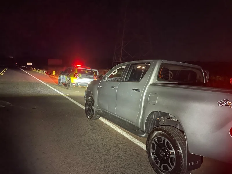 Após perseguição até no MS, PM de Guaíra recupera Hilux roubada e apreende adolescente
