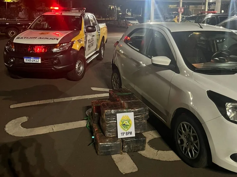 PM prende homem com 150 kg de maconha e recupera carro em Toledo