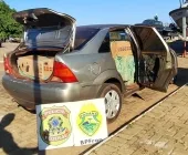 Carro carregado com cigarros é apreendido em Mercedes