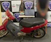 GM recupera imagem de Nossa Senhora e moto furtada em Guaíra e detém homem