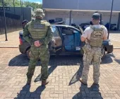PF e BPFRON apreendem veículo com cigarros contrabandeados em Guaíra