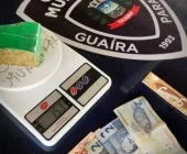 Guarda Municipal de Guaíra prende dois jovens por tráfico de drogas
