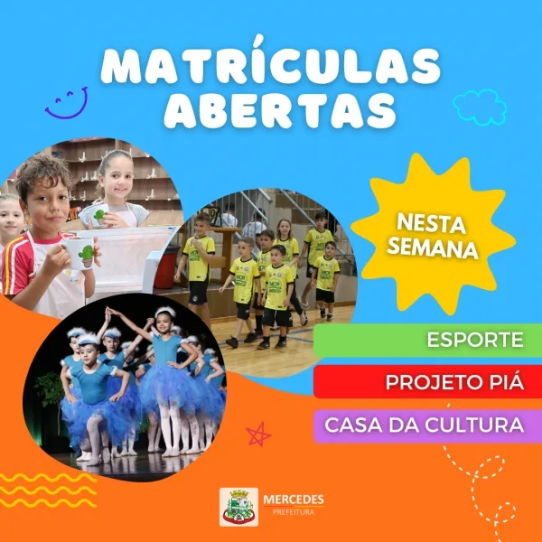 Mercedes abre matrículas para atividades gratuitas em artes, cultura e esporte