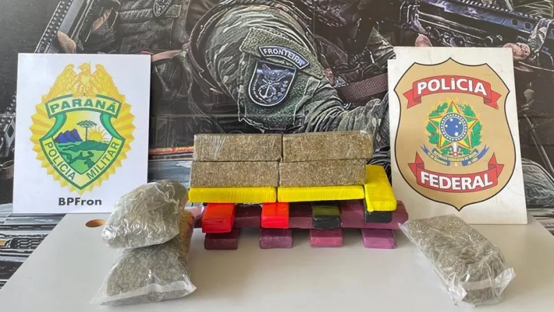 Mulher é presa em Guaíra com skunk e maconha em ônibus