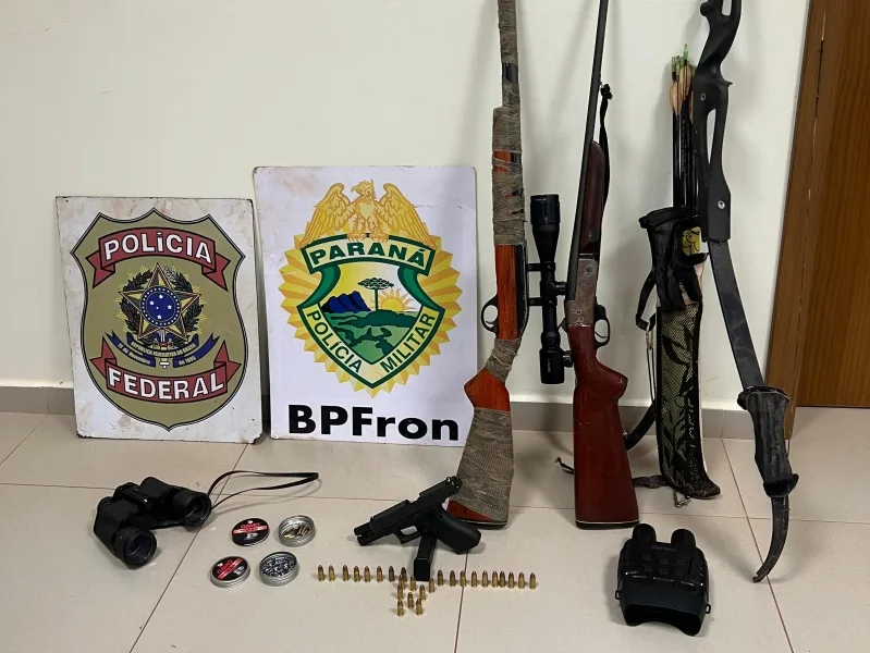 Homem é preso com arsenal de armas no interior de Guaíra