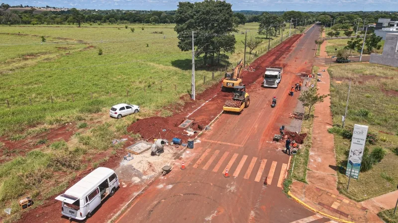 Avançam obras de infraestrutura do Ecopark e acesso ao futuro Hospital Regional em Guaíra