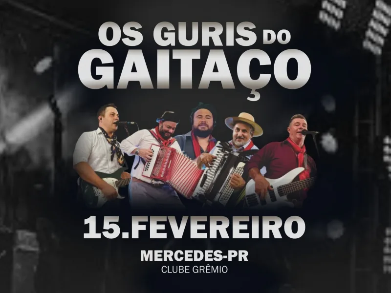 Bailão Gauchesco com 'Os Guris do Gaitaço' acontece neste sábado em Mercedes