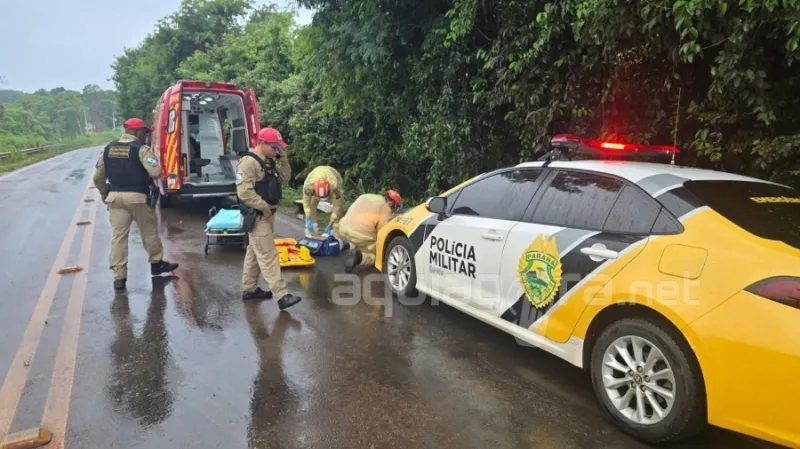 Jovem fica ferido em grave acidente entre Marechal Rondon e Porto Mendes