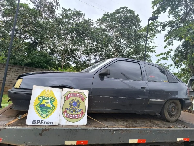Kadett furtado é recuperado pela Polícia em Guaíra