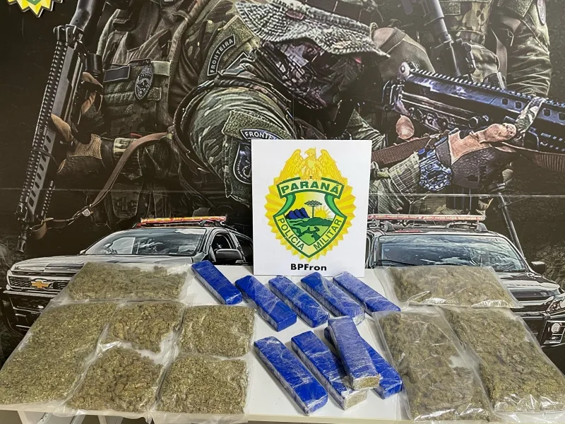 Polícia prende casal com drogas em ônibus na cidade de Terra Roxa