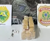 Passageiro de ônibus é preso em Guaíra com haxixe e maconha