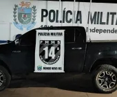 Caminhonete é tomada de assalto em Guaíra e recuperada entrando no Paraguai