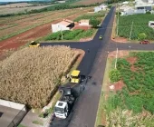 60% concluído: Asfaltamento do Renascer e Morada do Sol avança em Mercedes