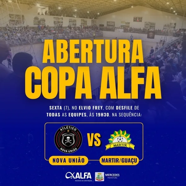 Copa Alfa de Futsal começa hoje em Mercedes