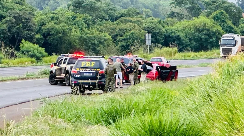Homem morre em confronto com o BPFron na BR-163, entre Marechal e Toledo