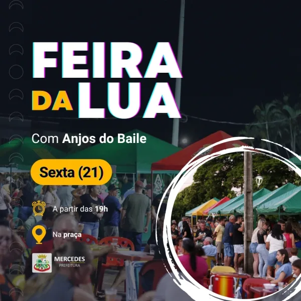 Nesta sexta tem Anjos do Baile animando a Feira da Lua