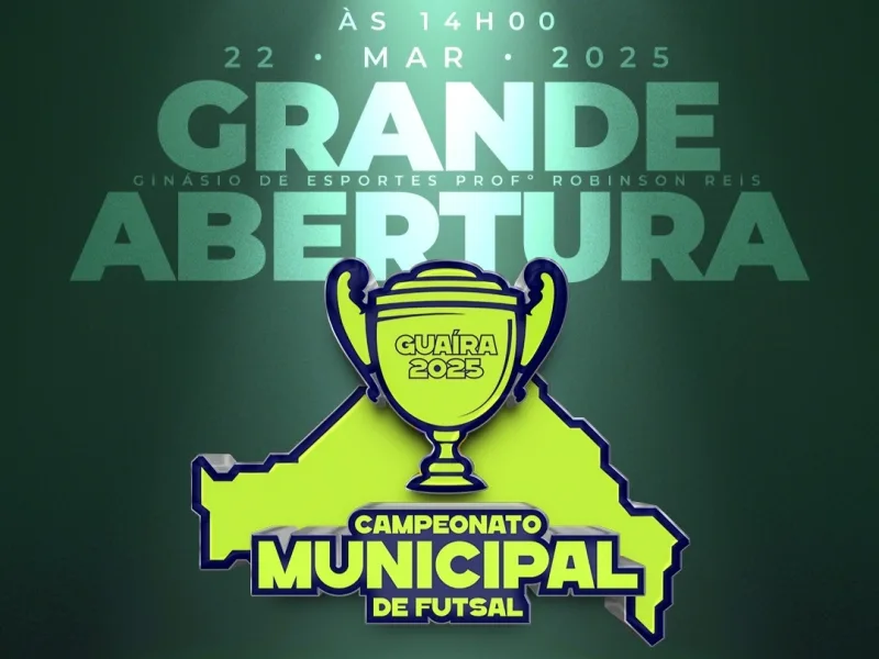 Com 25 equipes, Campeonato Municipal de Futsal de Guaíra começa neste sábado