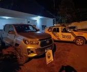 Hilux é recuperada em Guaíra logo após assalto em Terra Roxa