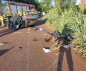Homem morre e mulher fica em estado grave em acidente no interior de Marechal Rondon