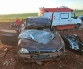 Homem morre e três pessoas ficam feridas em grave acidente em Guaíra
