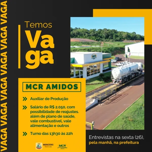 MCR Amidos fará entrevistas de emprego nesta sexta em Mercedes