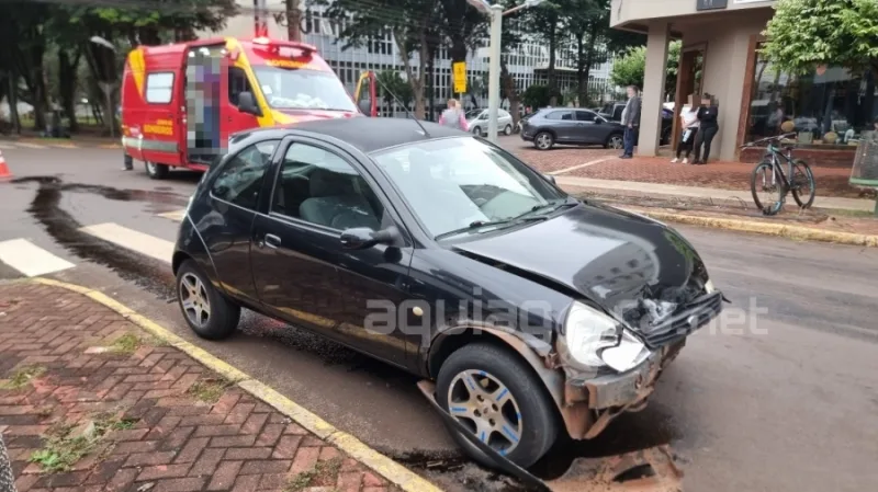 Colisão entre veículos deixa mulher ferida em Marechal Rondon