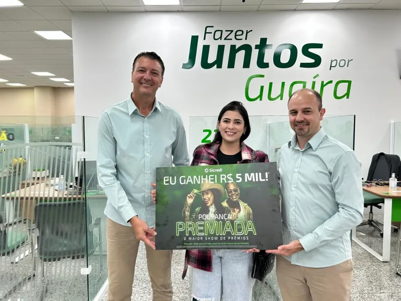 Associada do Sicredi em Guaíra ganha R$5 mil na campanha Poupança Premiada