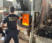 Polícia Federal incinera quase 9 toneladas de drogas em Guaíra