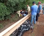 Motos batem de frente e duas pessoas ficam gravemente feridas entre Marechal e Porto Mendes