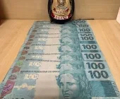 PF apreende adolescente recebendo R$ 1.000 em notas falsas, em Terra Roxa