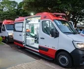 Guaíra recebe novas ambulâncias do SAMU, ônibus escolar e autorização de construção de novo CMEI