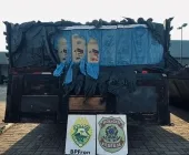 Caminhão carregado com cigarros é apreendido em Mercedes