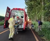 Ciclista fica ferido em acidente na rodovia entre Marechal Rondon e Nova Santa Rosa