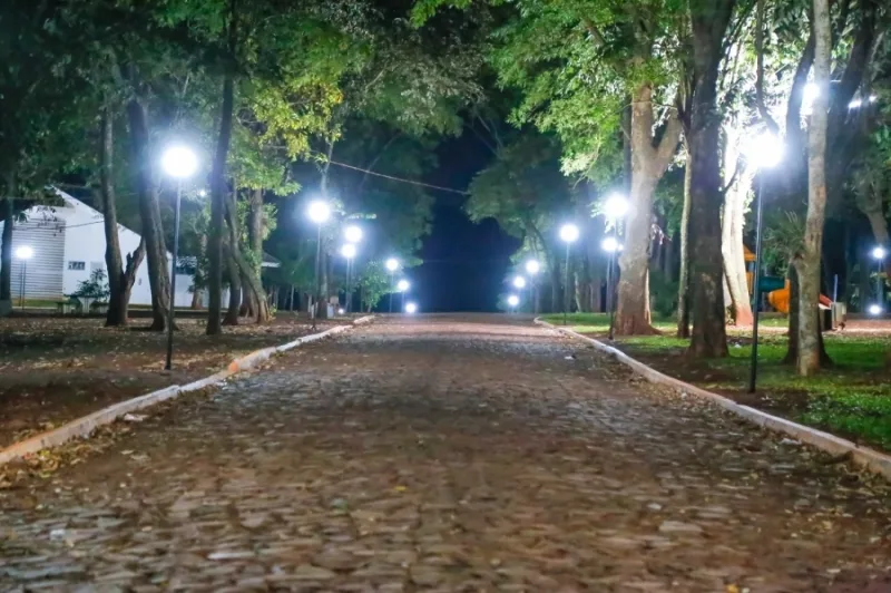 Área de Lazer do Arroio Guaçu ganha novo sistema de iluminação
