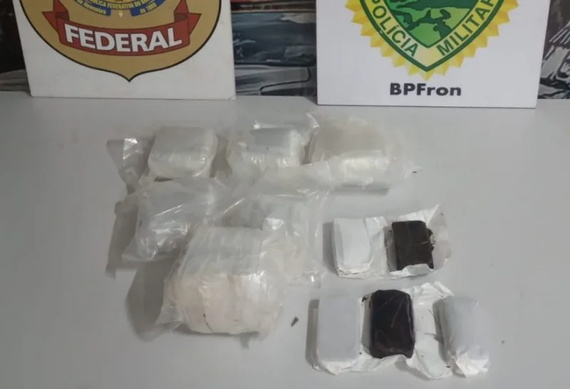PF e BPFRON apreendem haxixe após perseguição em Guaíra