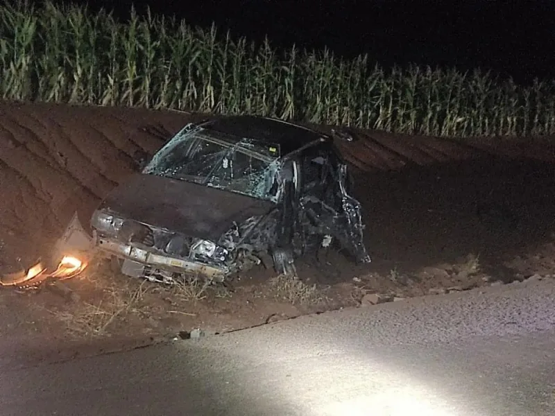 Homem fica gravemente ferido em colisão frontal de carro e carreta em Marechal Rondon