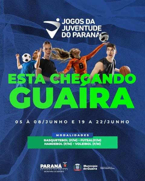 Guaíra será sede dos Jogos da Juventude do Paraná em Junho