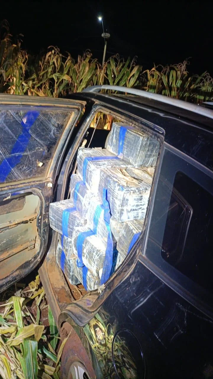 Patrulha Rural apreende mais de 1,4 tonelada de maconha na divisa de Nova Santa Rosa e Mercedes