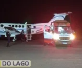 Homem vítima de explosão de churrasqueira em Santa Helena é transferido de avião para Londrina