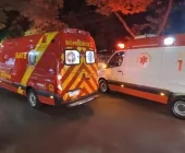 Três feridos: Motociclista atropela casal em avenida de Marechal Rondon