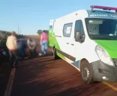Jovem fica ferido em acidente na saída de Mercedes