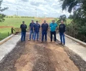 Alargamento da ponte que liga área rural de Mercedes e Marechal Rondon é concluído