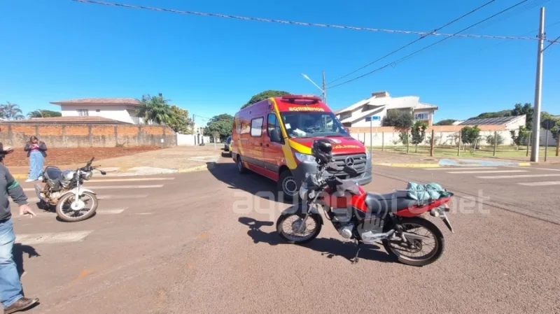 Homem foge após acidente entre duas motocicletas em Marechal Rondon