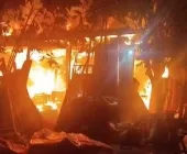 Empresa é destruída pelo fogo em Pato Bragado