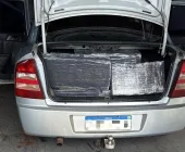 PF, BPFRON e Exército apreendem Astra carregado com drogas em Guaíra