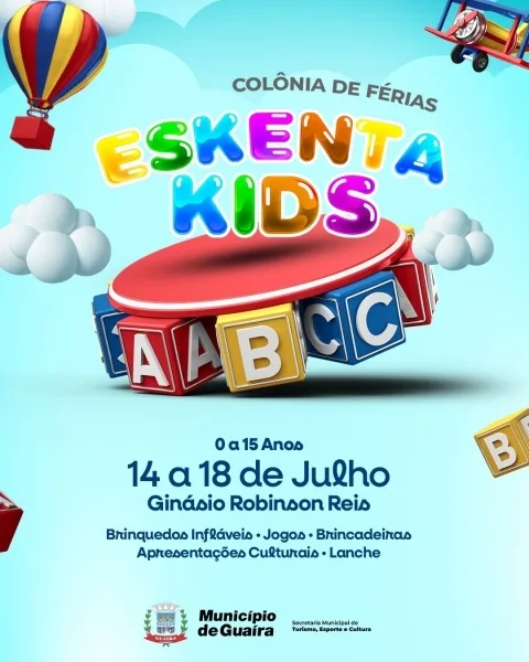 Colônia de Férias – Eskenta Kids transforma recesso escolar em experiência inesquecível para crianças de Guaira