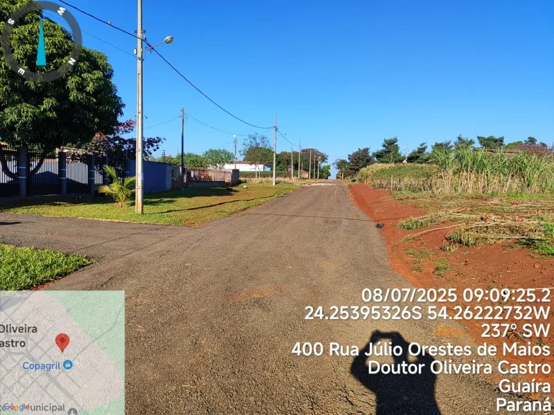 Município de Guaíra aplica material fresado da BR-163 em ruas de Dr. Oliveira Castro